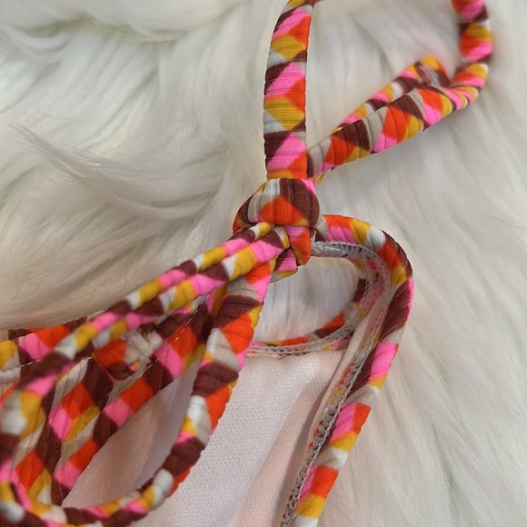 🧡Women's Ribbed Side-Tie Scoop Front High Leg Extra Cheeky Bikini Bottom only - Picture 10 of 16